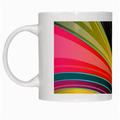 Abstract Colorful Background Wavy White Mugs by Nexatart