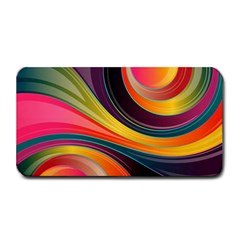 Abstract Colorful Background Wavy Medium Bar Mats by Nexatart