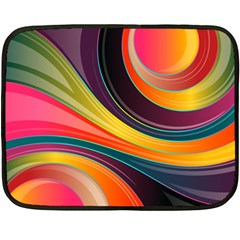 Abstract Colorful Background Wavy Fleece Blanket (mini) by Nexatart