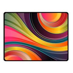 Abstract Colorful Background Wavy Fleece Blanket (small) by Nexatart