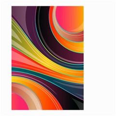 Abstract Colorful Background Wavy Small Garden Flag (two Sides) by Nexatart