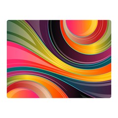 Abstract Colorful Background Wavy Double Sided Flano Blanket (mini)  by Nexatart