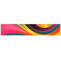 Abstract Colorful Background Wavy Large Flano Scarf  by Nexatart