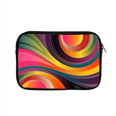 Abstract Colorful Background Wavy Apple Macbook Pro 15  Zipper Case by Nexatart