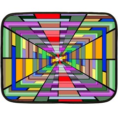 Art Vanishing Point Vortex 3d Fleece Blanket (mini) by Nexatart