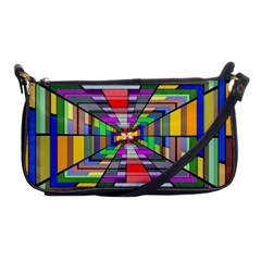 Art Vanishing Point Vortex 3d Shoulder Clutch Bags by Nexatart