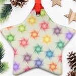 Polygon Geometric Background Star Star Ornament (Two Sides) Front