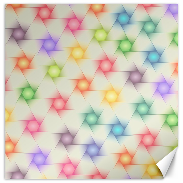 Polygon Geometric Background Star Canvas 16  x 16  