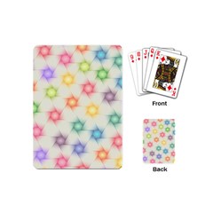 Polygon Geometric Background Star Playing Cards (mini)  by Nexatart