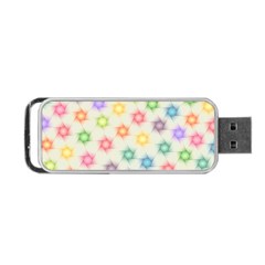 Polygon Geometric Background Star Portable Usb Flash (one Side) by Nexatart