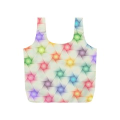 Polygon Geometric Background Star Full Print Recycle Bags (s)  by Nexatart