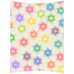 Polygon Geometric Background Star Back Support Cushion by Nexatart