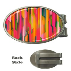 Background Abstract Colorful Money Clips (oval) 