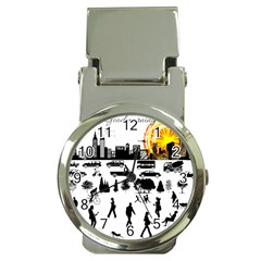 Good Morning, City Money Clip Watches by FunnyCow