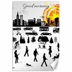 Good Morning, City Canvas 24  X 36  by FunnyCow