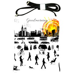 Good Morning, City Shoulder Sling Bags by FunnyCow