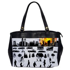 Good Morning, City Office Handbags by FunnyCow