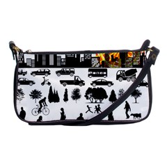 Good Morning, City Shoulder Clutch Bags by FunnyCow