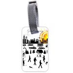 Good Morning, City Luggage Tags (One Side)  Front