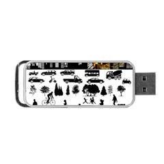 Good Morning, City Portable Usb Flash (two Sides) by FunnyCow