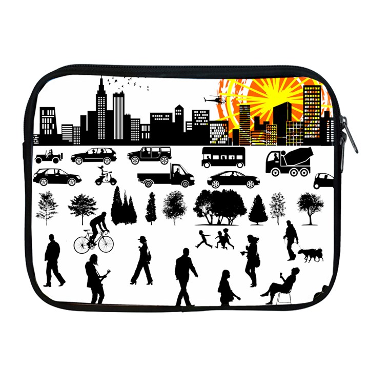 Good Morning, City Apple iPad 2/3/4 Zipper Cases