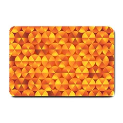 Background Triangle Circle Abstract Small Doormat  by Nexatart