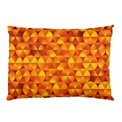 Background Triangle Circle Abstract Pillow Case by Nexatart