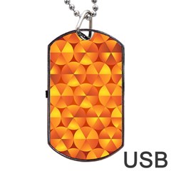 Background Triangle Circle Abstract Dog Tag Usb Flash (one Side) by Nexatart