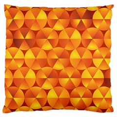 Background Triangle Circle Abstract Large Cushion Case (one Side) by Nexatart