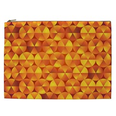 Background Triangle Circle Abstract Cosmetic Bag (xxl)  by Nexatart