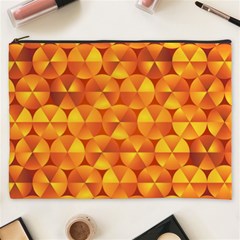 Background Triangle Circle Abstract Cosmetic Bag (xxxl)  by Nexatart