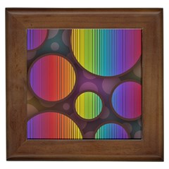 Background Colorful Abstract Circle Framed Tiles by Nexatart