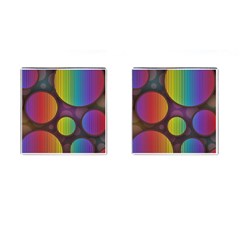 Background Colorful Abstract Circle Cufflinks (square) by Nexatart