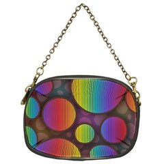 Background Colorful Abstract Circle Chain Purses (one Side)  by Nexatart