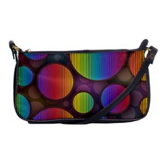 Background Colorful Abstract Circle Shoulder Clutch Bags by Nexatart