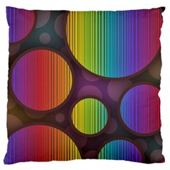 Background Colorful Abstract Circle Standard Flano Cushion Case (one Side) by Nexatart