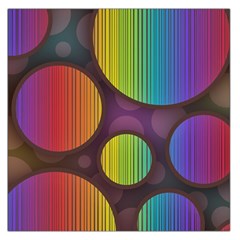 Background Colorful Abstract Circle Large Satin Scarf (square) by Nexatart