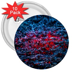 Water Color Red 3  Buttons (10 Pack)  by FunnyCow