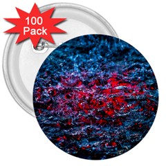 Water Color Red 3  Buttons (100 Pack)  by FunnyCow