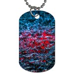 Water Color Red Dog Tag (Two Sides) Front