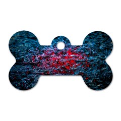 Water Color Red Dog Tag Bone (one Side) by FunnyCow