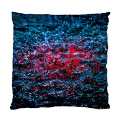 Water Color Red Standard Cushion Case (one Side) by FunnyCow