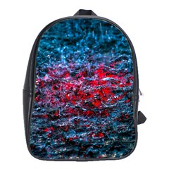 Water Color Red School Bag (large) by FunnyCow