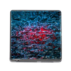 Water Color Red Memory Card Reader (square) by FunnyCow