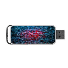 Water Color Red Portable Usb Flash (two Sides) by FunnyCow