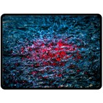 Water Color Red Double Sided Fleece Blanket (Large)  80 x60  Blanket Front