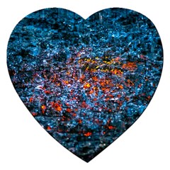 Water Color Orange Jigsaw Puzzle (heart) by FunnyCow