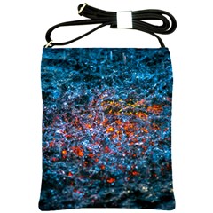 Water Color Orange Shoulder Sling Bags by FunnyCow