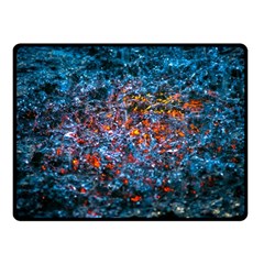 Water Color Orange Fleece Blanket (small)