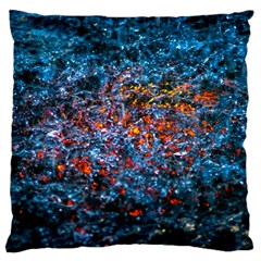 Water Color Orange Large Cushion Case (one Side) by FunnyCow